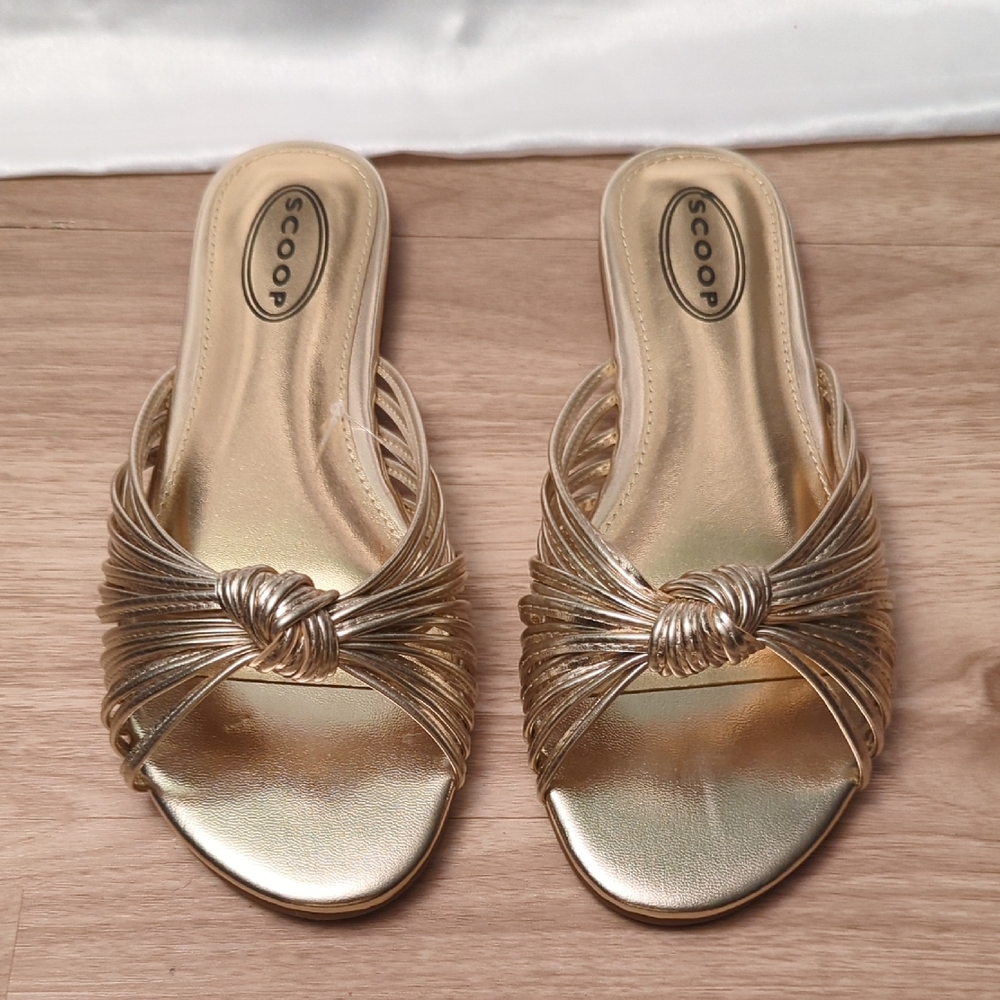 NWT Women's Braided Knot Slide Sandals
